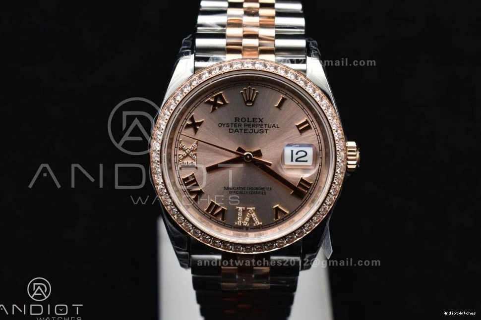 FreshLook Jubilee VS 904L Edition Roman DateJust 1:1 VSF Best SS 572 Bracelet RG 126281rbr on Dial 36 Steel 0131